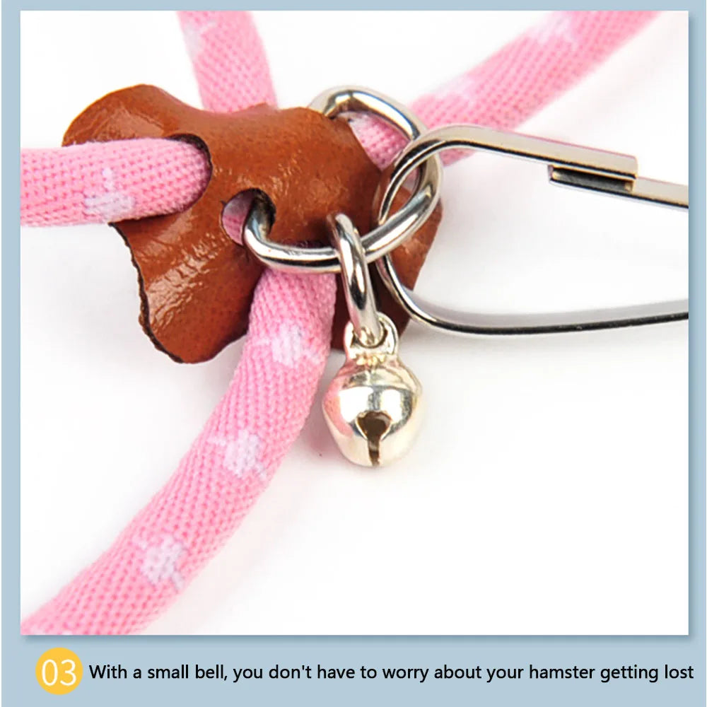 Small Animal Leash & Harness – Adjustable for Guinea Pigs, Hamsters & Ferrets