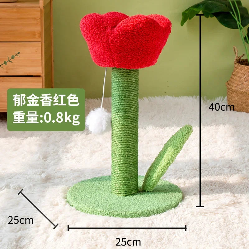 Tulip Shaped Cat Tower & Scratching Post