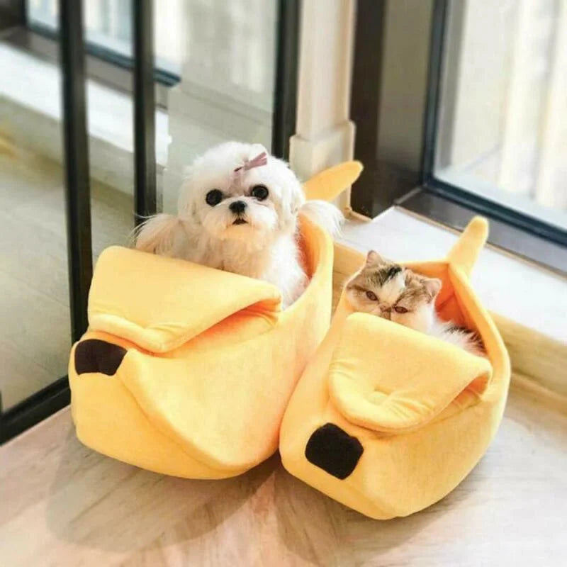 Banana Cat Bed – Funny & Cozy Hideaway