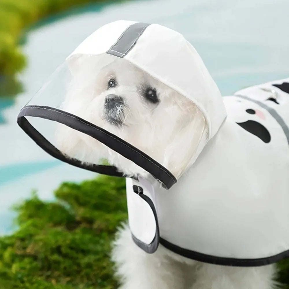 Cartoon Dog Raincoat – Waterproof & Reflective