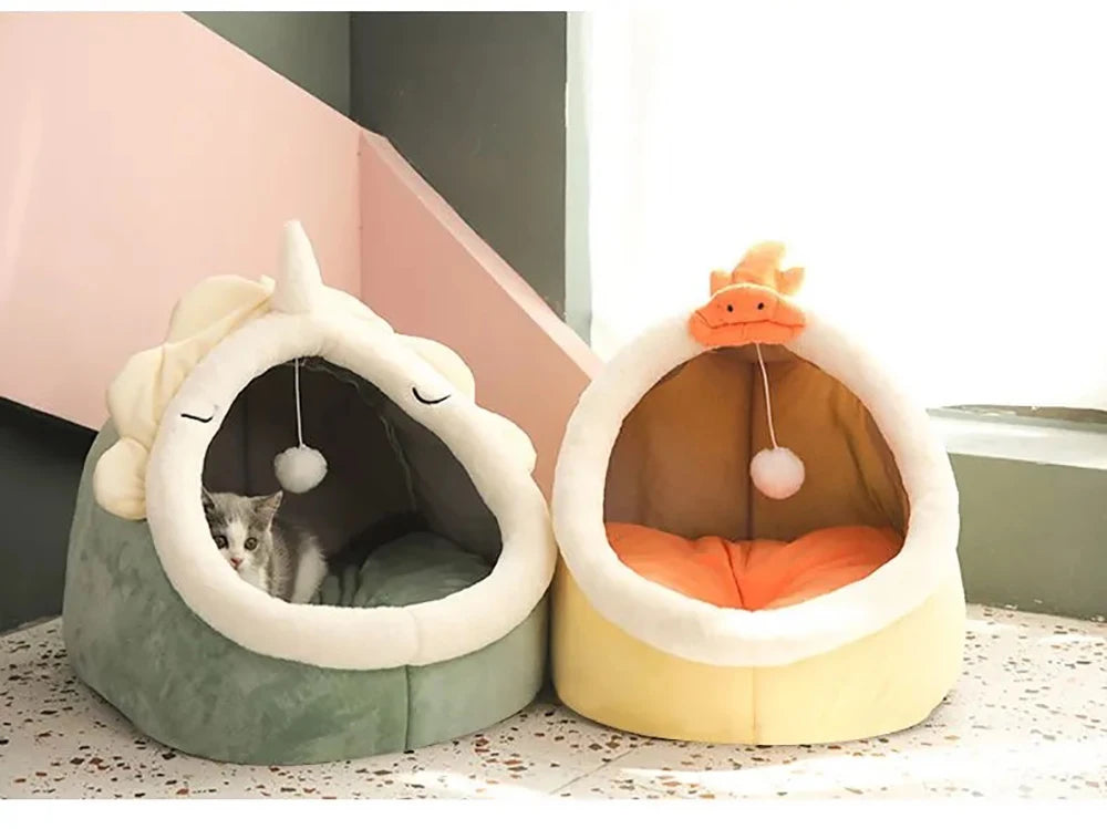 Pet Tent Cave Bed – Cozy Hideaway for Cats & Small Dogs