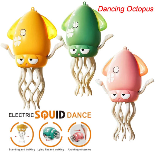 Dancing Squid Electronic Toy - Rechargeable Interactive Pet Entertainment