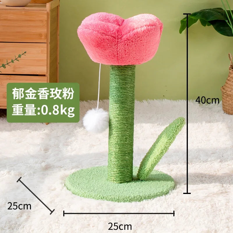 Tulip Shaped Cat Tower & Scratching Post