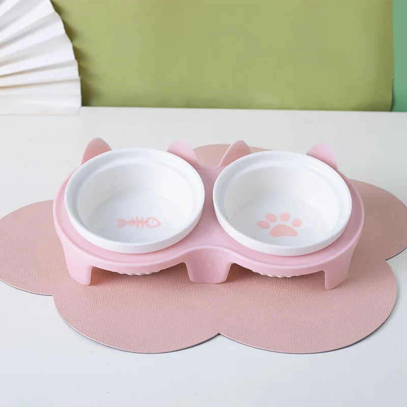 Pet Ceramic Feeding Bowl - Spine-Friendly Design