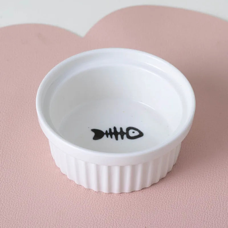 Pet Ceramic Feeding Bowl - Spine-Friendly Design