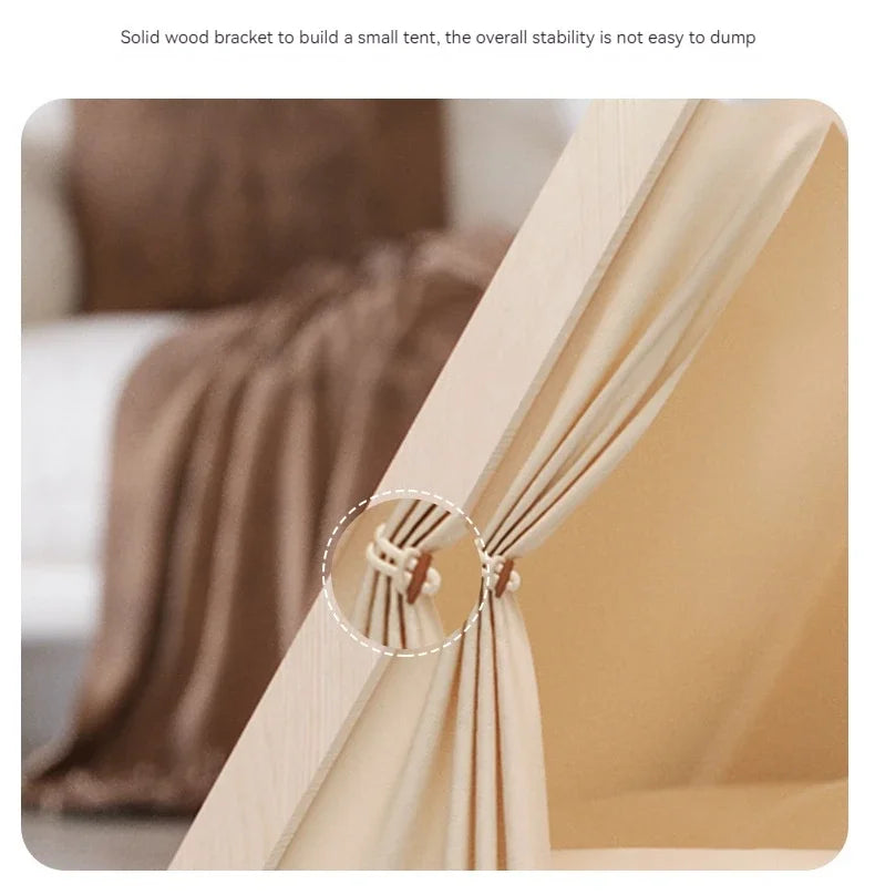 Pet Teepee Tent – Foldable & Cozy House for Cats & Dogs