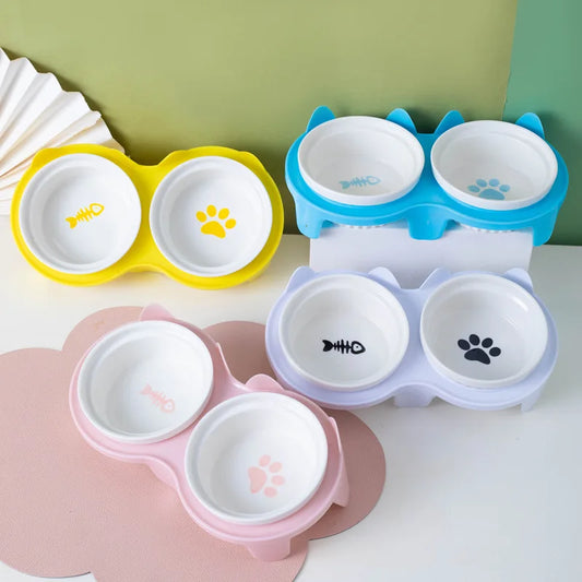 Pet Ceramic Feeding Bowl - Spine-Friendly Design