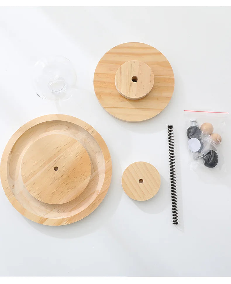 Wooden Cat Toy Tower – 2/3 Levels