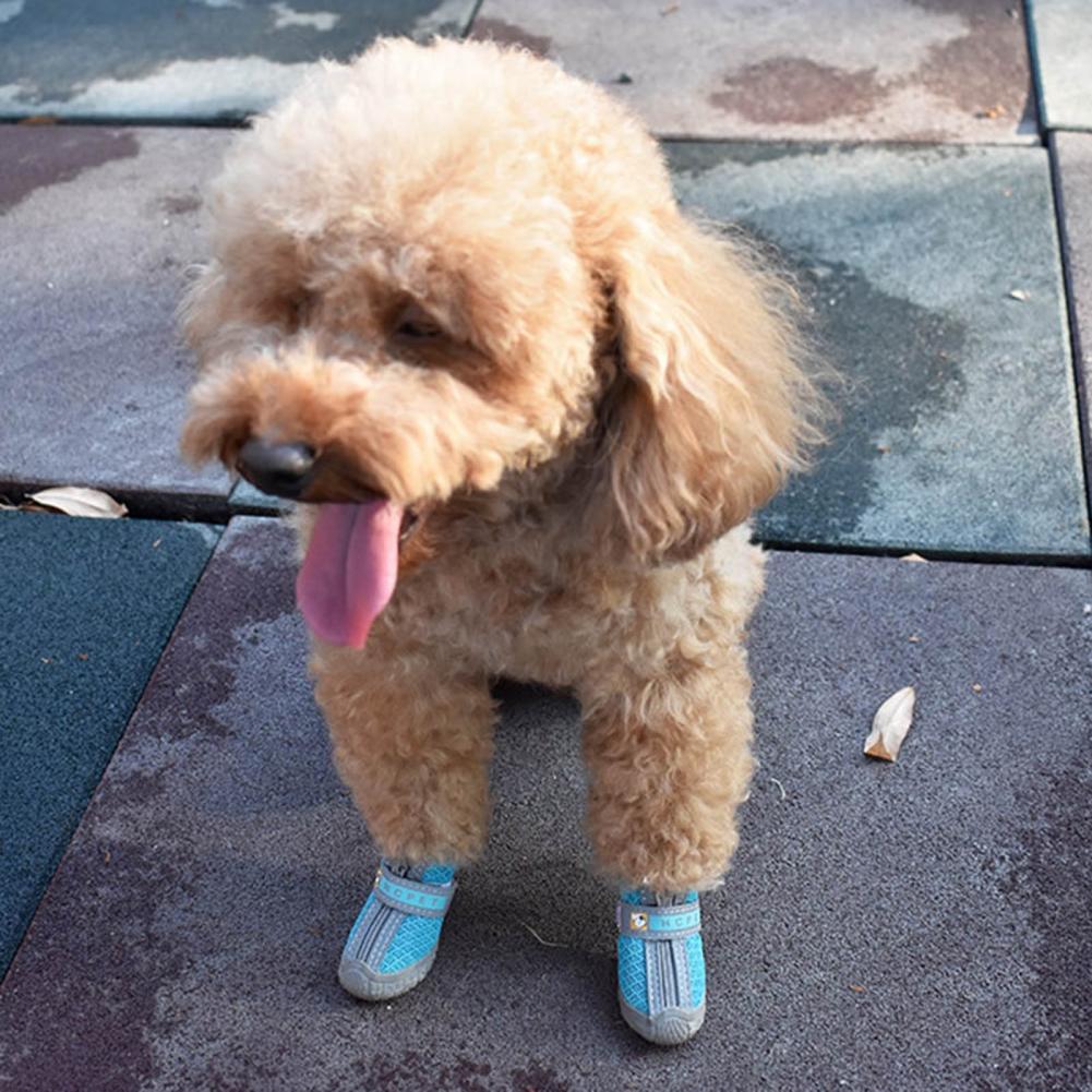 Dog Shoes – 4pcs Waterproof, Breathable & Non-Slip Pet Sneakers