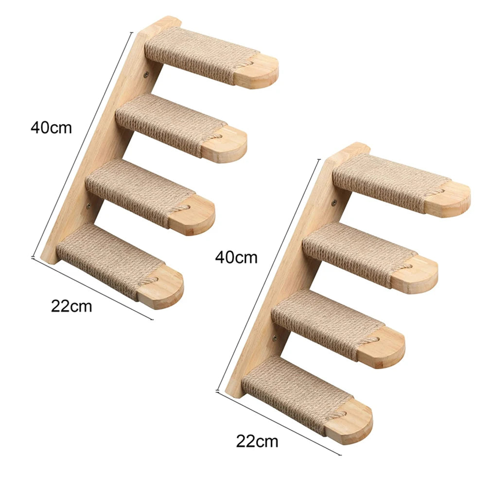 Wall-Mounted Cat Climbing Shelves & Tree