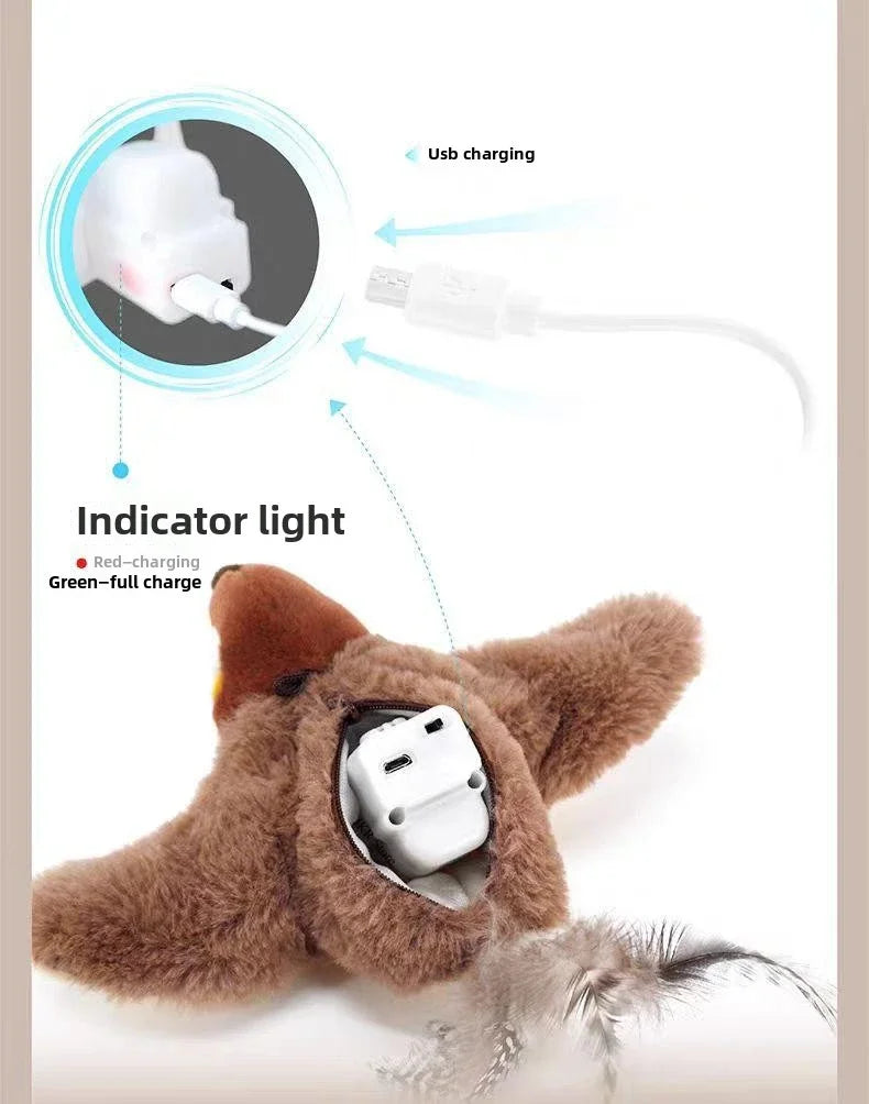 Hot Cat Interactive Electric Pat Bird Toy