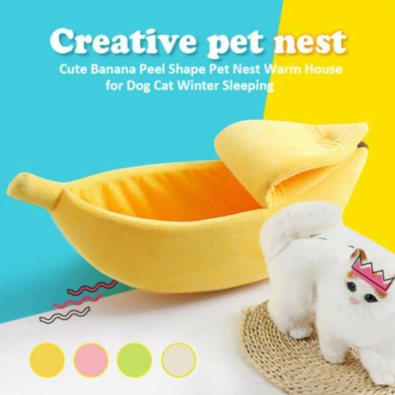 Banana Cat Bed – Funny & Cozy Hideaway