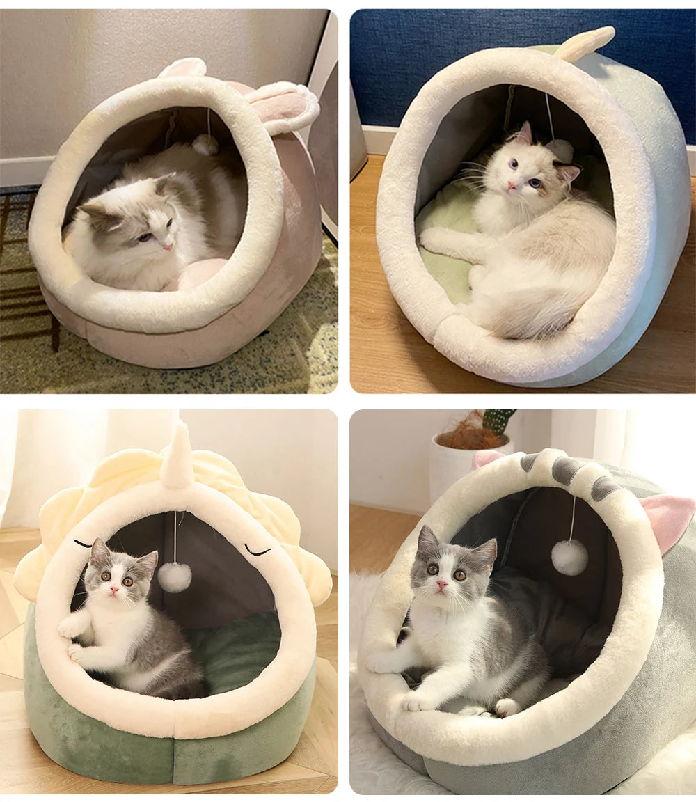 Pet Tent Cave Bed – Cozy Hideaway for Cats & Small Dogs