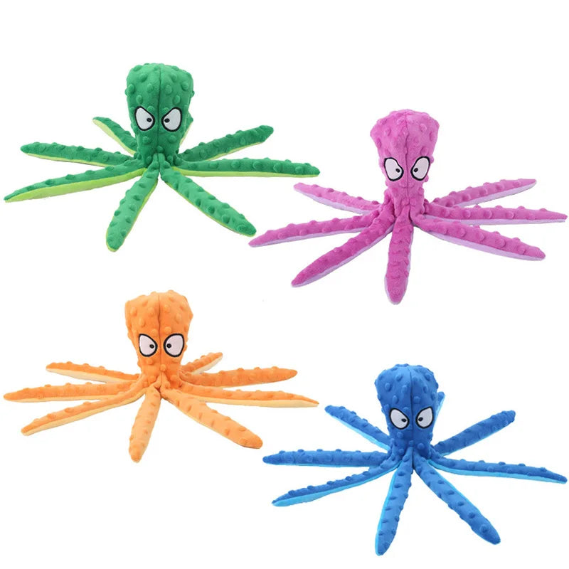 Pet Plush Octopus Chew Toy