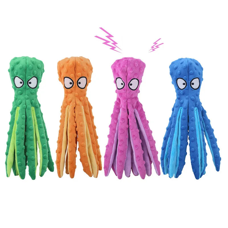 Pet Plush Octopus Chew Toy