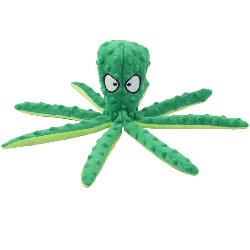 Pet Plush Octopus Chew Toy