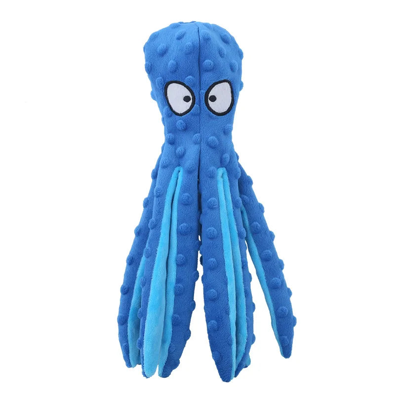 Pet Plush Octopus Chew Toy