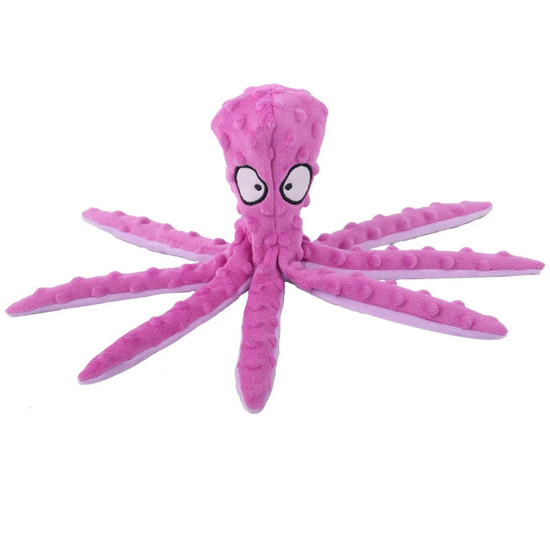 Pet Plush Octopus Chew Toy