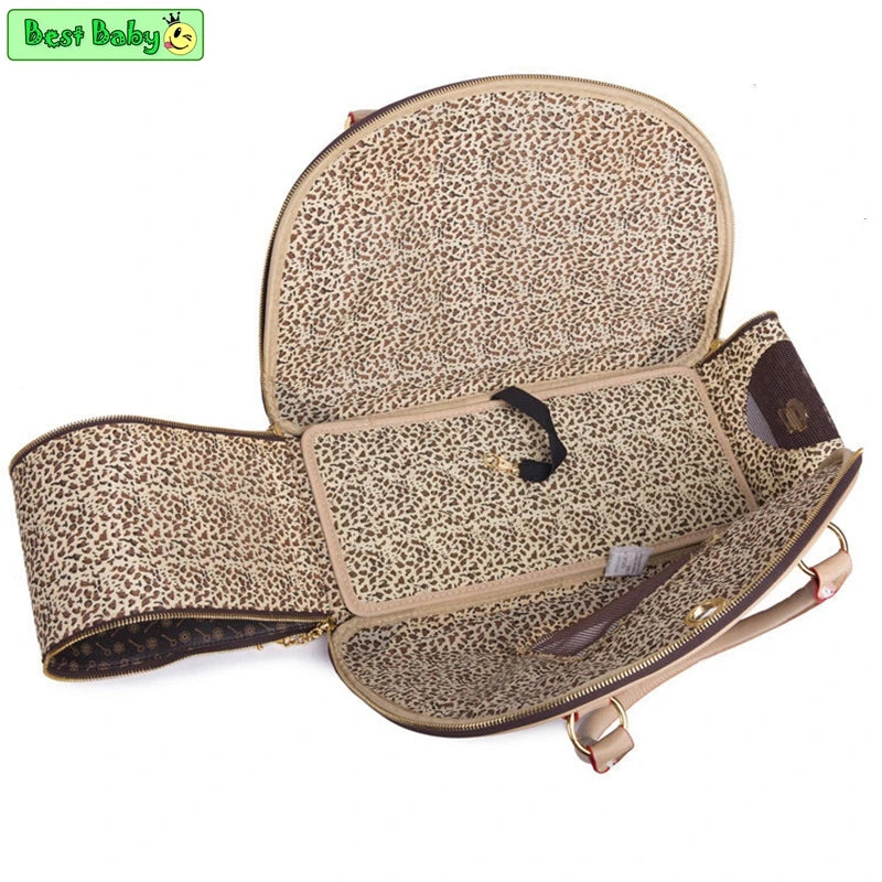 Luxury Pet Carrier Tote – Portable Travel Bag for Small Dogs & Cats