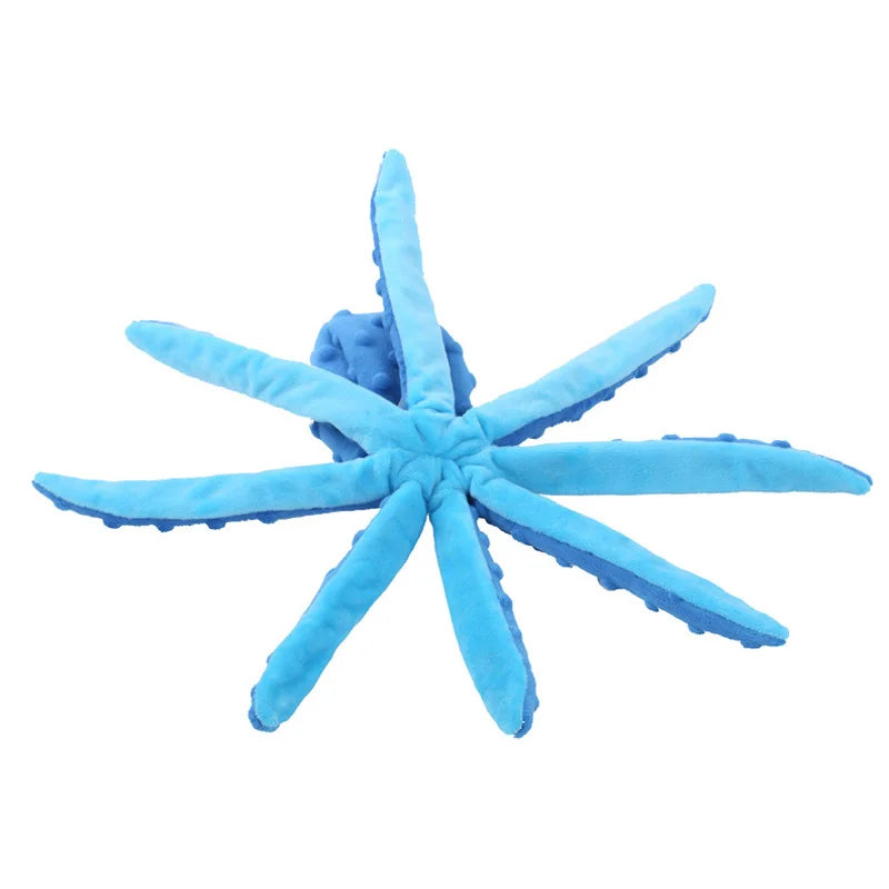 Pet Plush Octopus Chew Toy