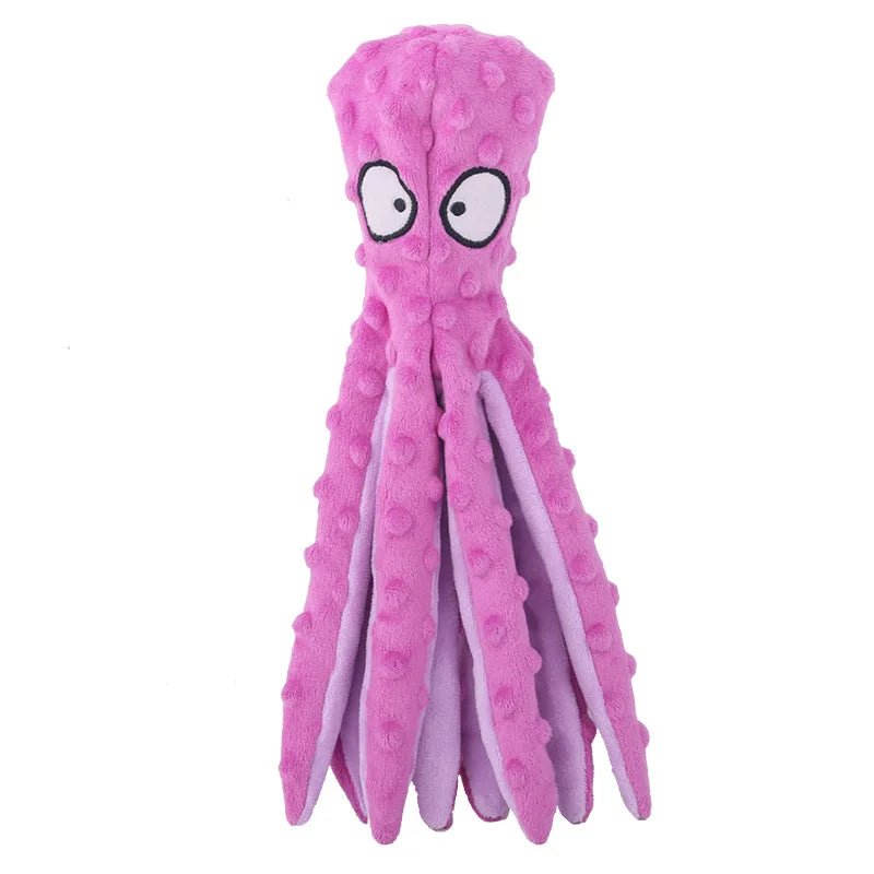 Pet Plush Octopus Chew Toy