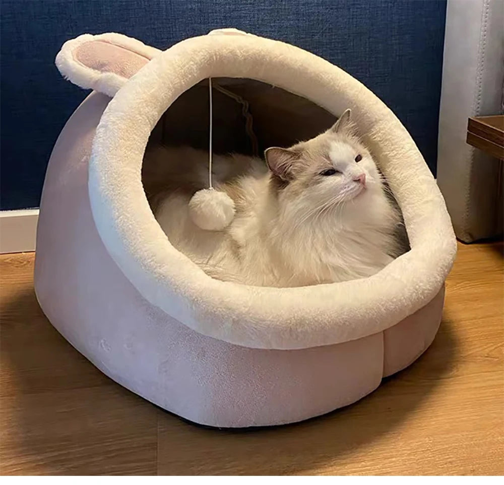 Pet Tent Cave Bed – Cozy Hideaway for Cats & Small Dogs
