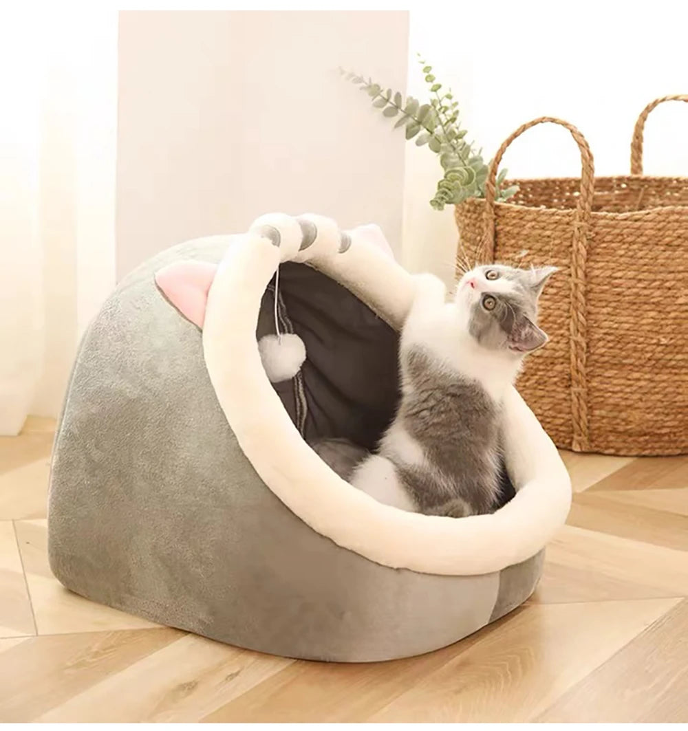 Pet Tent Cave Bed – Cozy Hideaway for Cats & Small Dogs