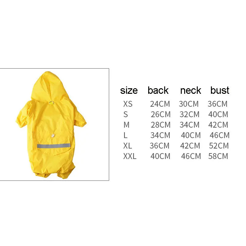 Pet Dog Raincoat – Outdoor Waterproof Jacket