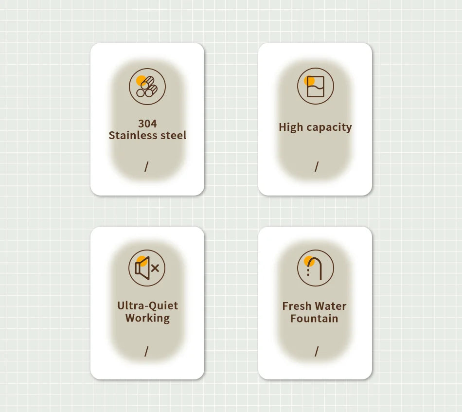 5.5L & 9L Large-Capacity Pet Water Fountain