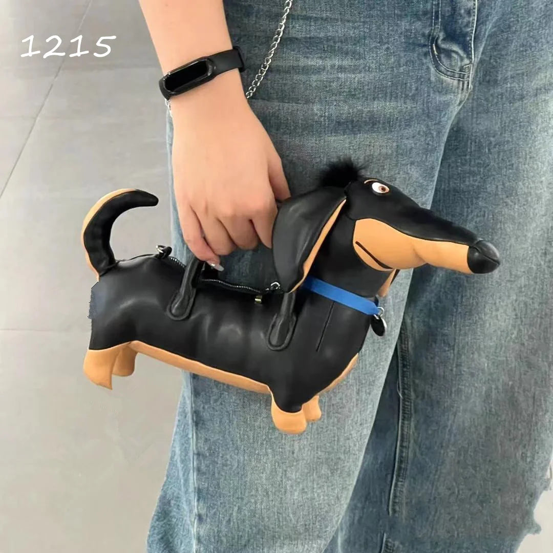 Cartoon Dachshund Dog Handbag