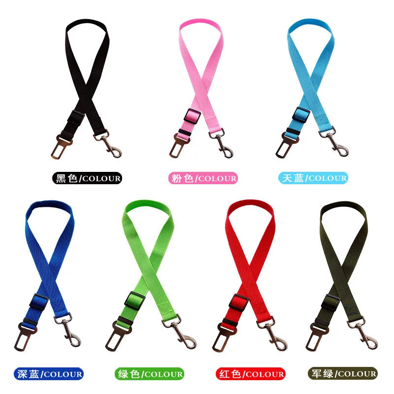Adjustable Dog Car Seat Belt Harness Clip 🚗🐾