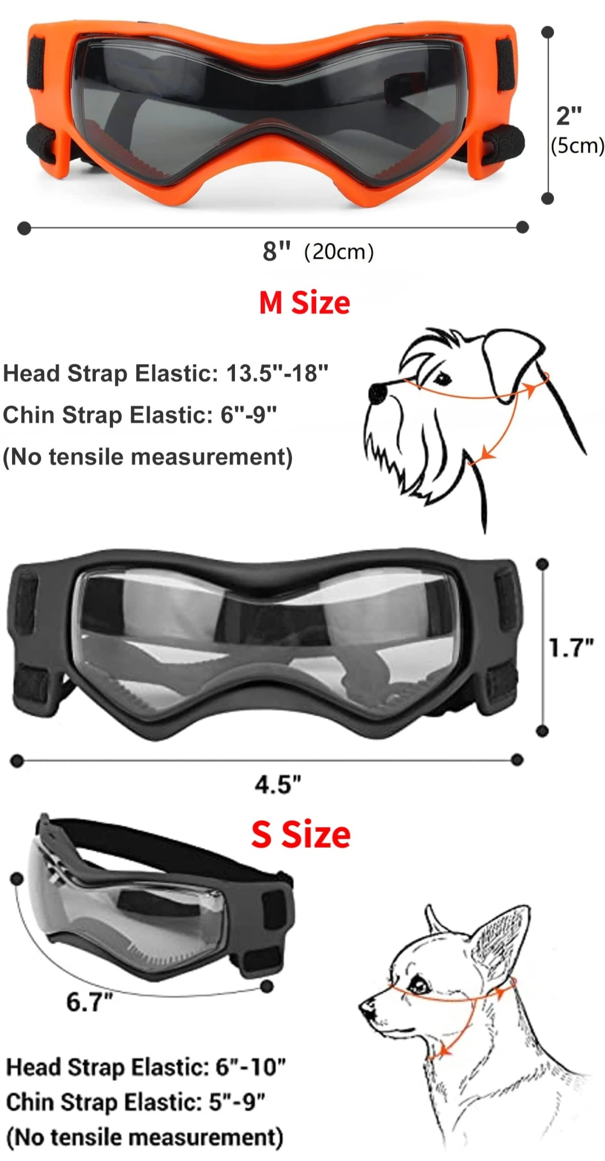 🕶️ Dog UV Protection Sunglasses – Adjustable Pet Goggles