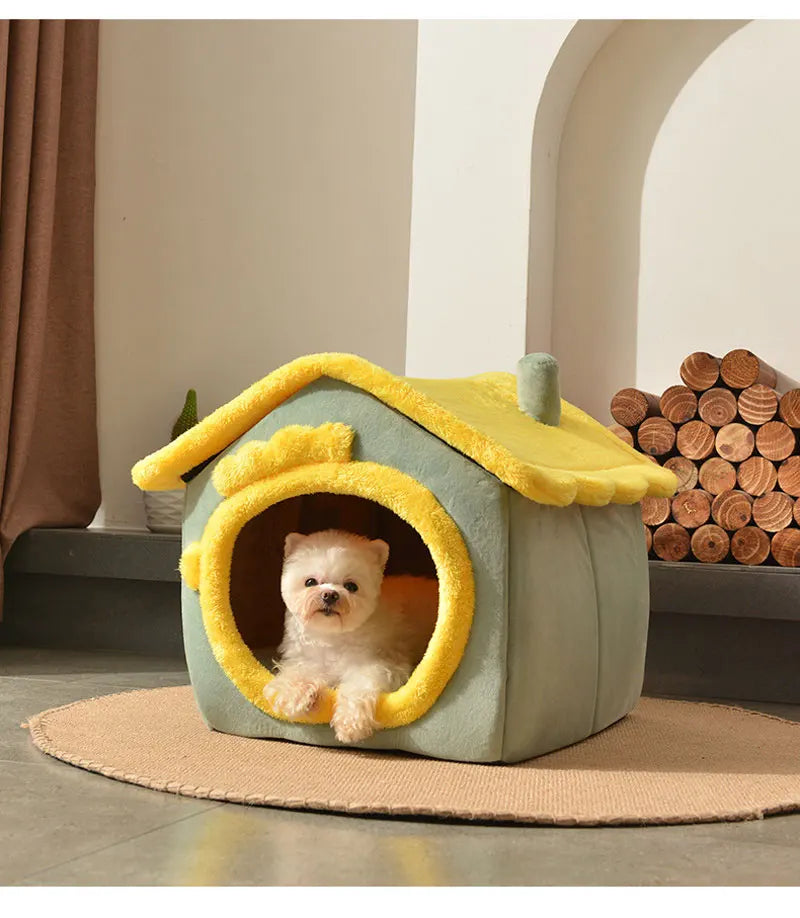 Foldable Dog House Bed