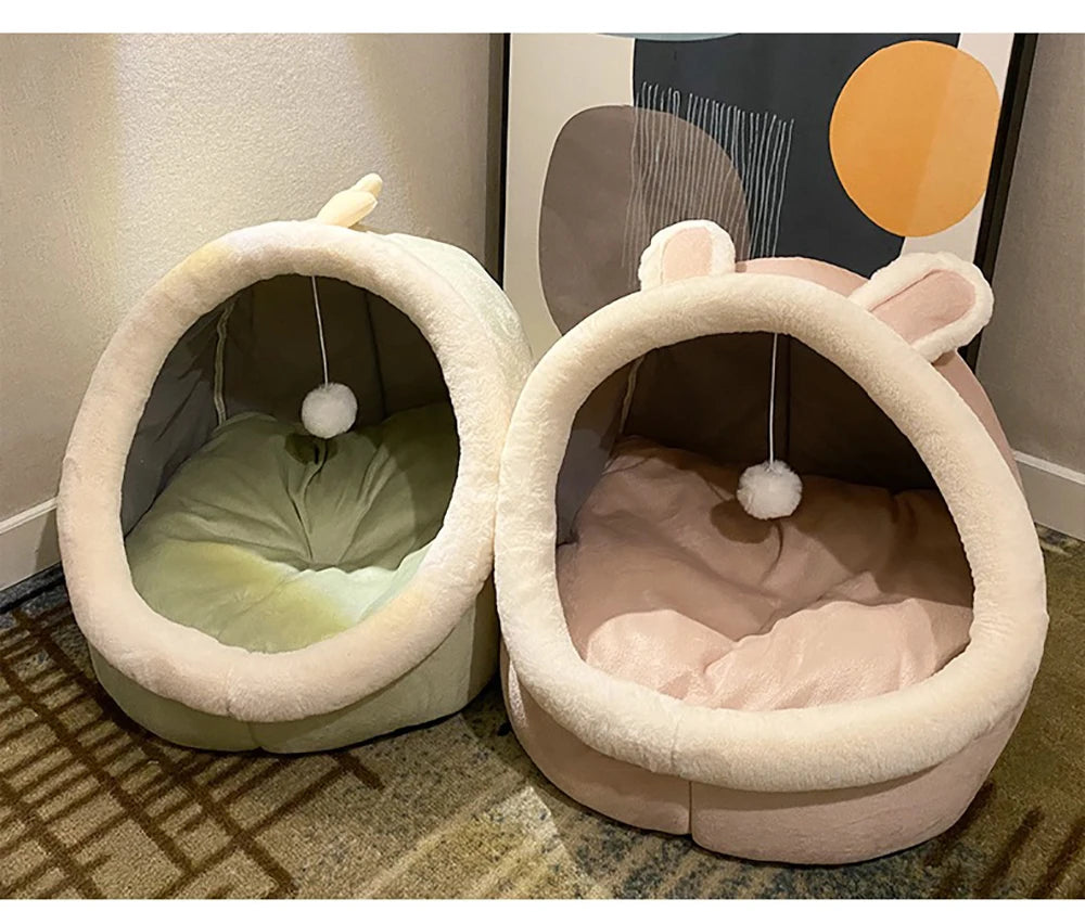 Pet Tent Cave Bed – Cozy Hideaway for Cats & Small Dogs