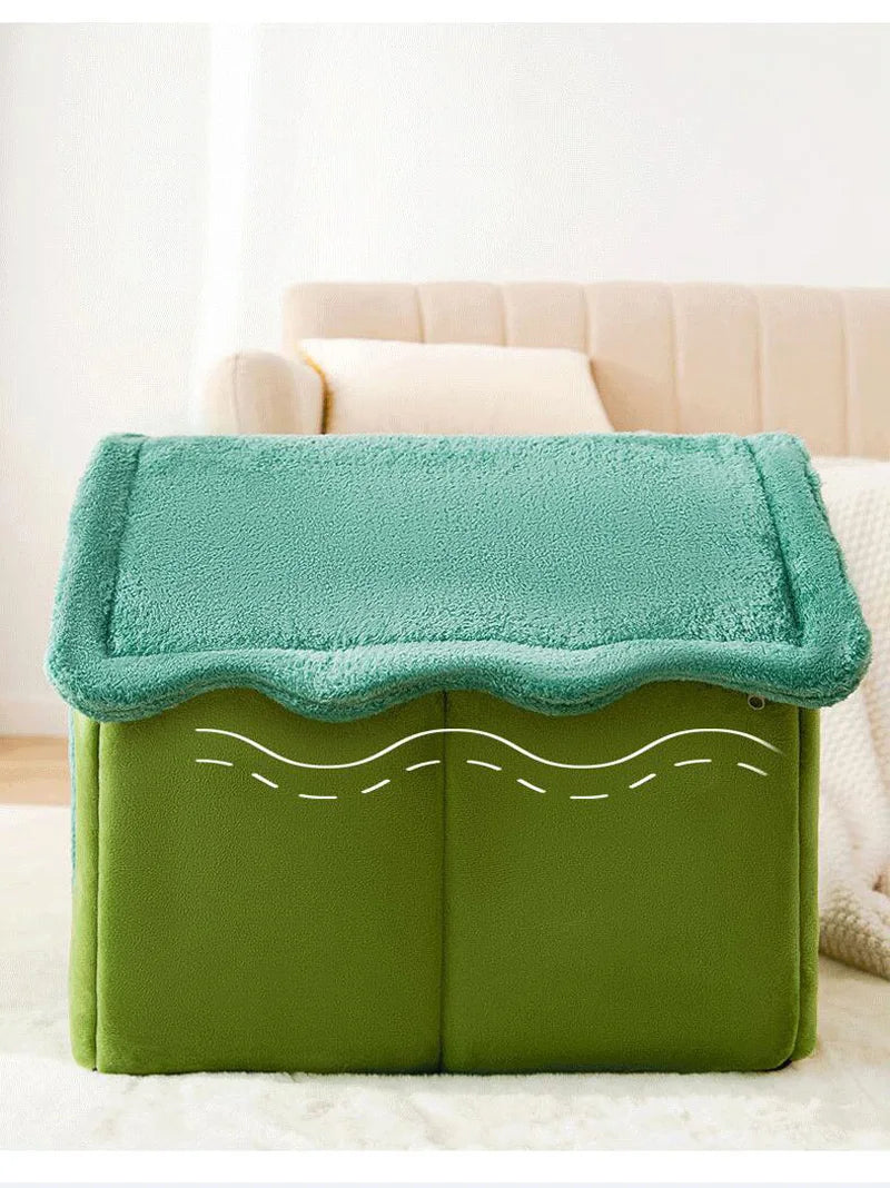 Foldable Dog House Bed