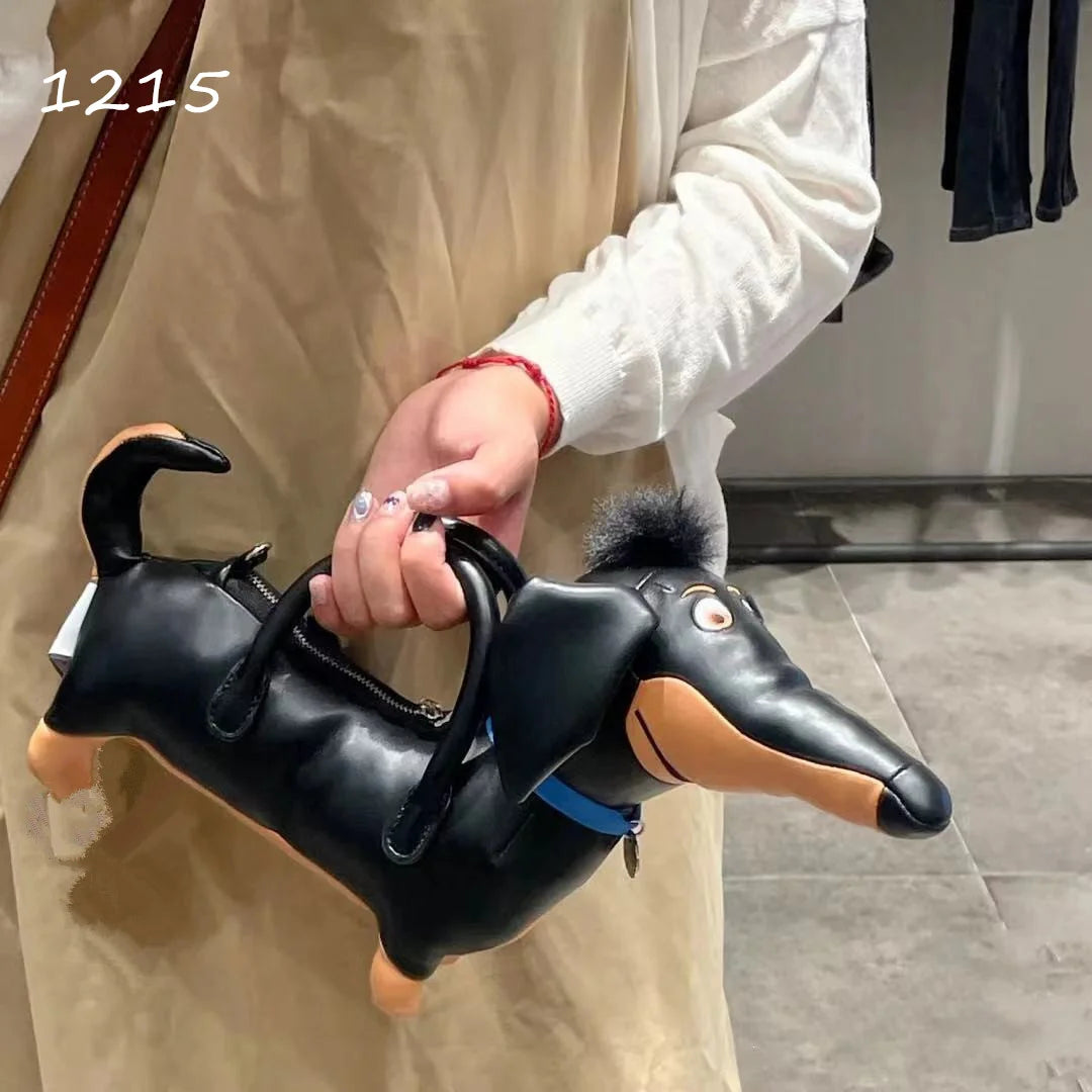 Cartoon Dachshund Dog Handbag