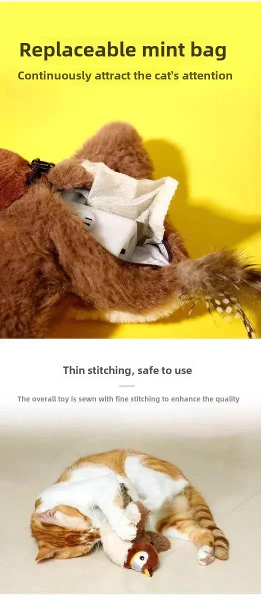 Hot Cat Interactive Electric Pat Bird Toy