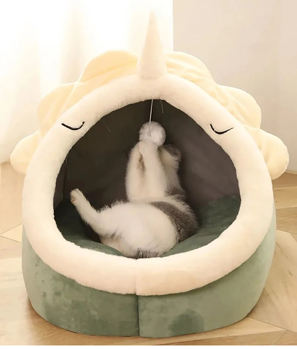 Pet Tent Cave Bed – Cozy Hideaway for Cats & Small Dogs