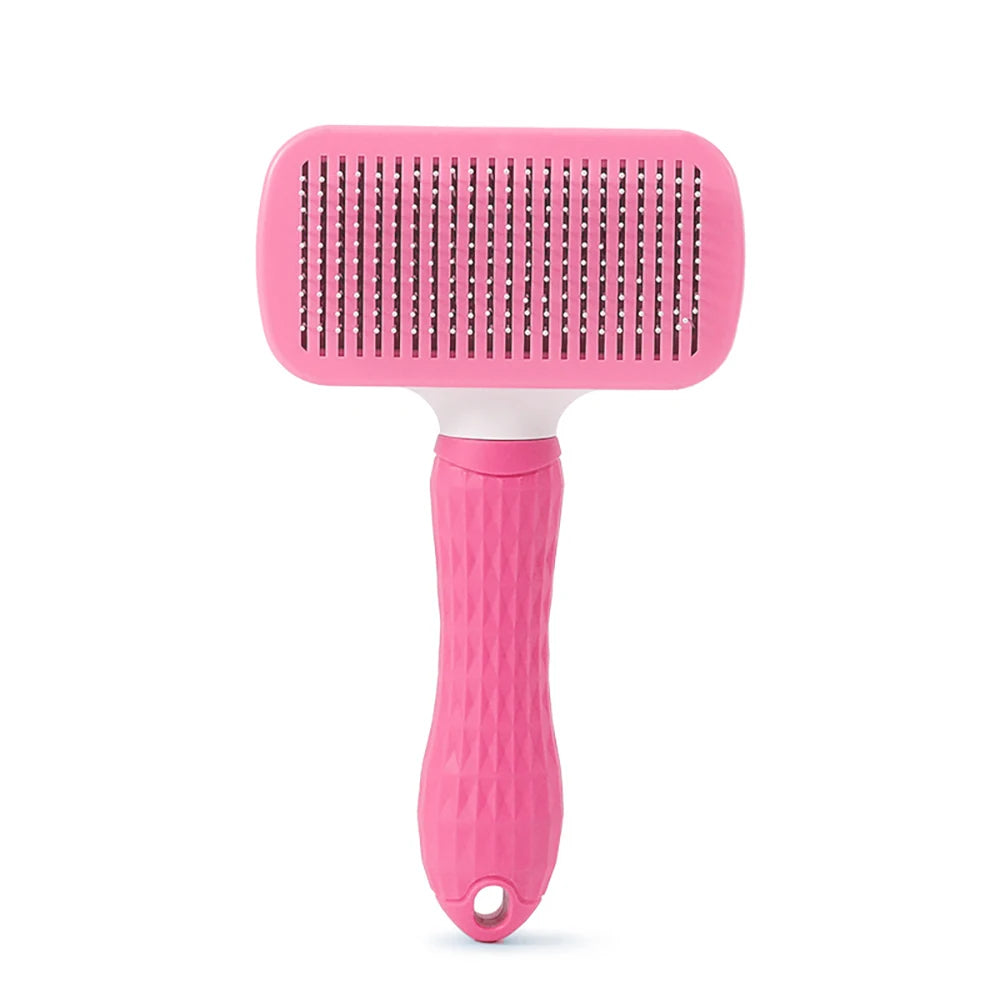 Pet Grooming Brush – Self-Cleaning Hair Remover for Dogs & Cats