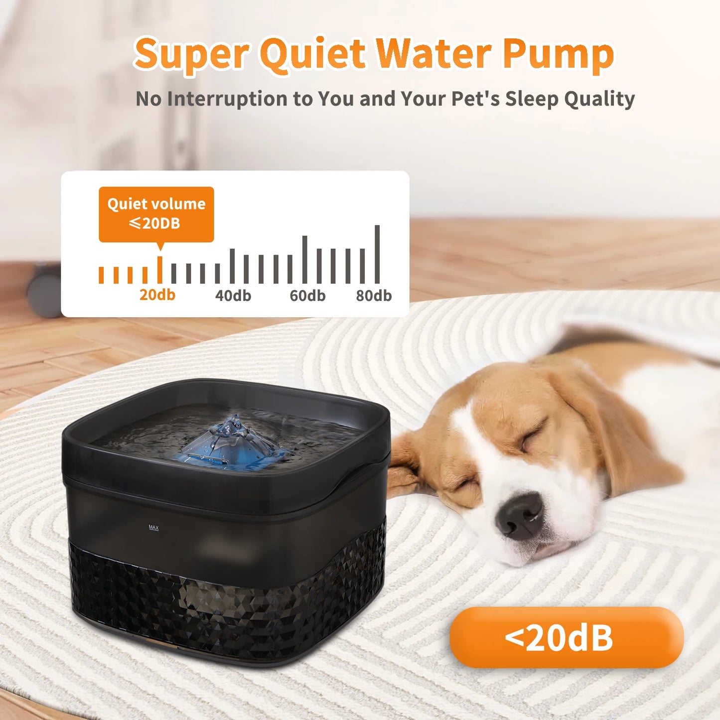 5.5L & 9L Large-Capacity Pet Water Fountain