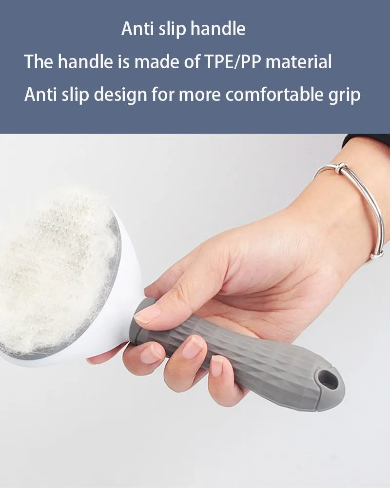 Pet Grooming Brush – Self-Cleaning Hair Remover for Dogs & Cats