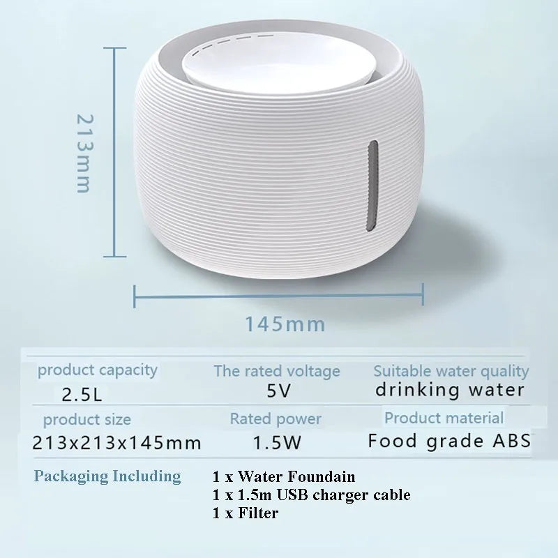 2.5L Smart Cat Water Fountain