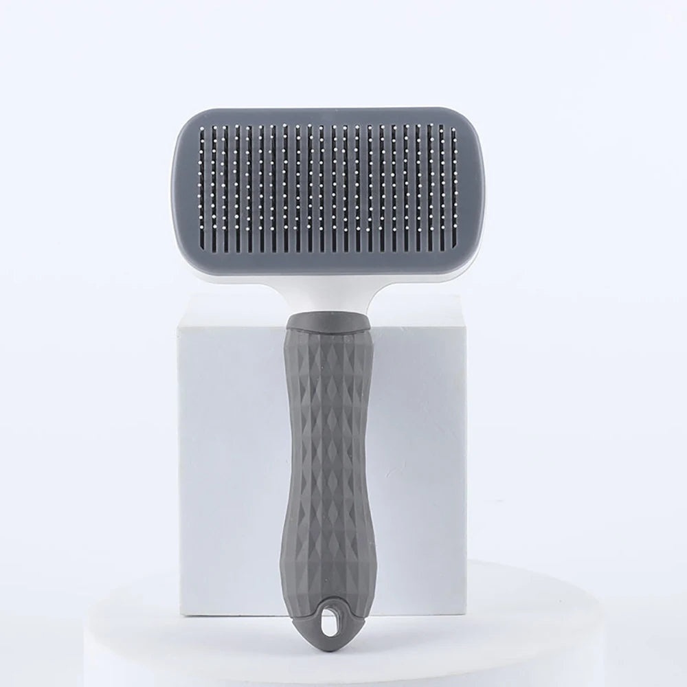Pet Grooming Brush – Self-Cleaning Hair Remover for Dogs & Cats