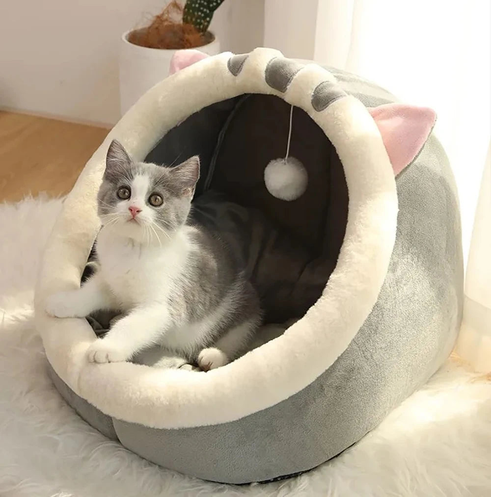 Pet Tent Cave Bed – Cozy Hideaway for Cats & Small Dogs