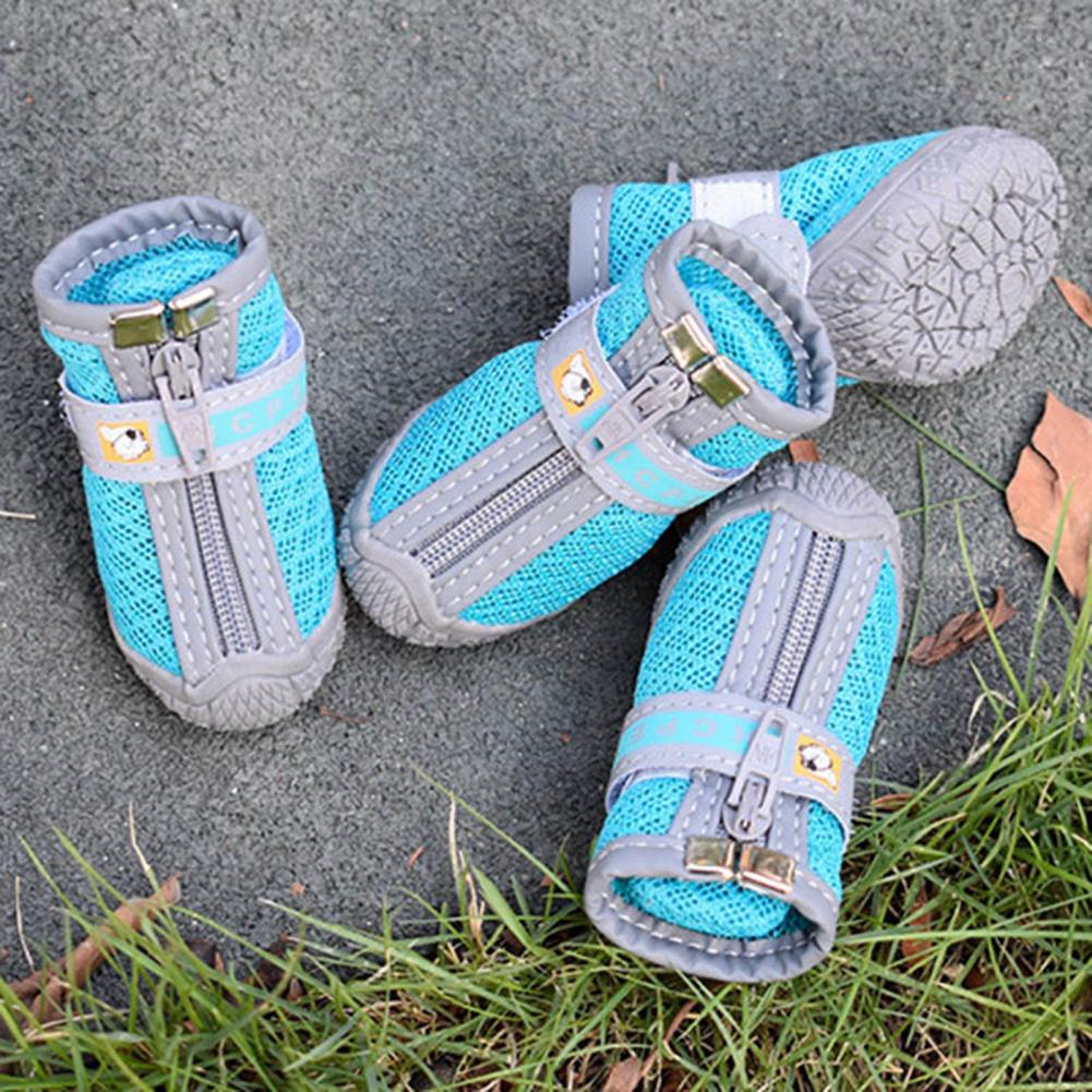 Dog Shoes – 4pcs Waterproof, Breathable & Non-Slip Pet Sneakers