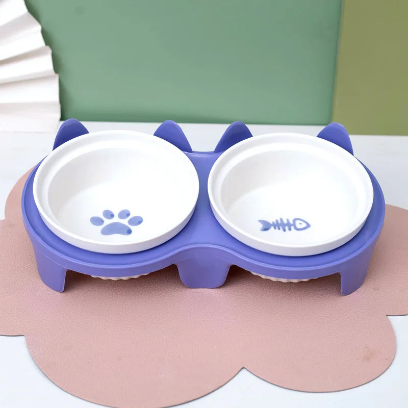 Pet Ceramic Feeding Bowl - Spine-Friendly Design