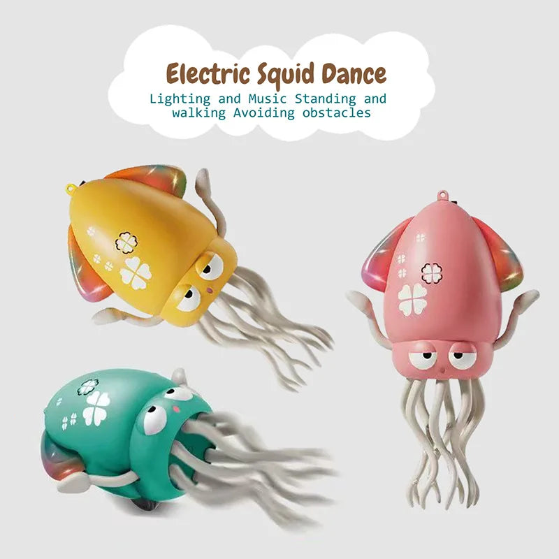 Dancing Squid Electronic Toy - Rechargeable Interactive Pet Entertainment