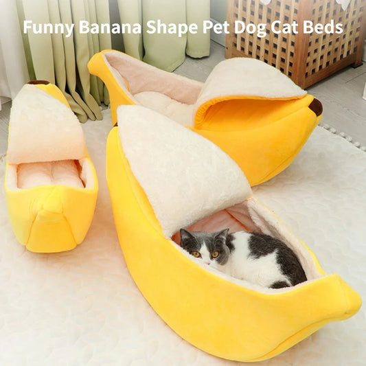 Banana Cat Bed – Funny & Cozy Hideaway