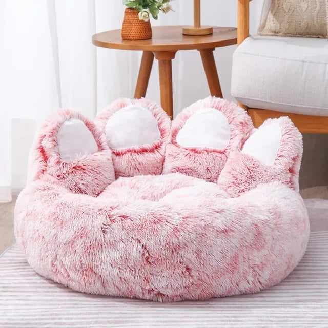 Plush Sofa-Style Pet Bed