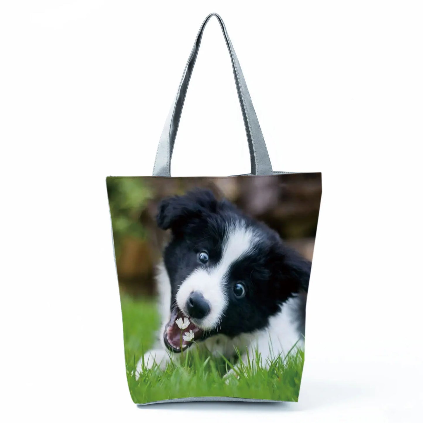 Dog Print Tote Bag – Large Capacity Shoulder & Shopping Bag